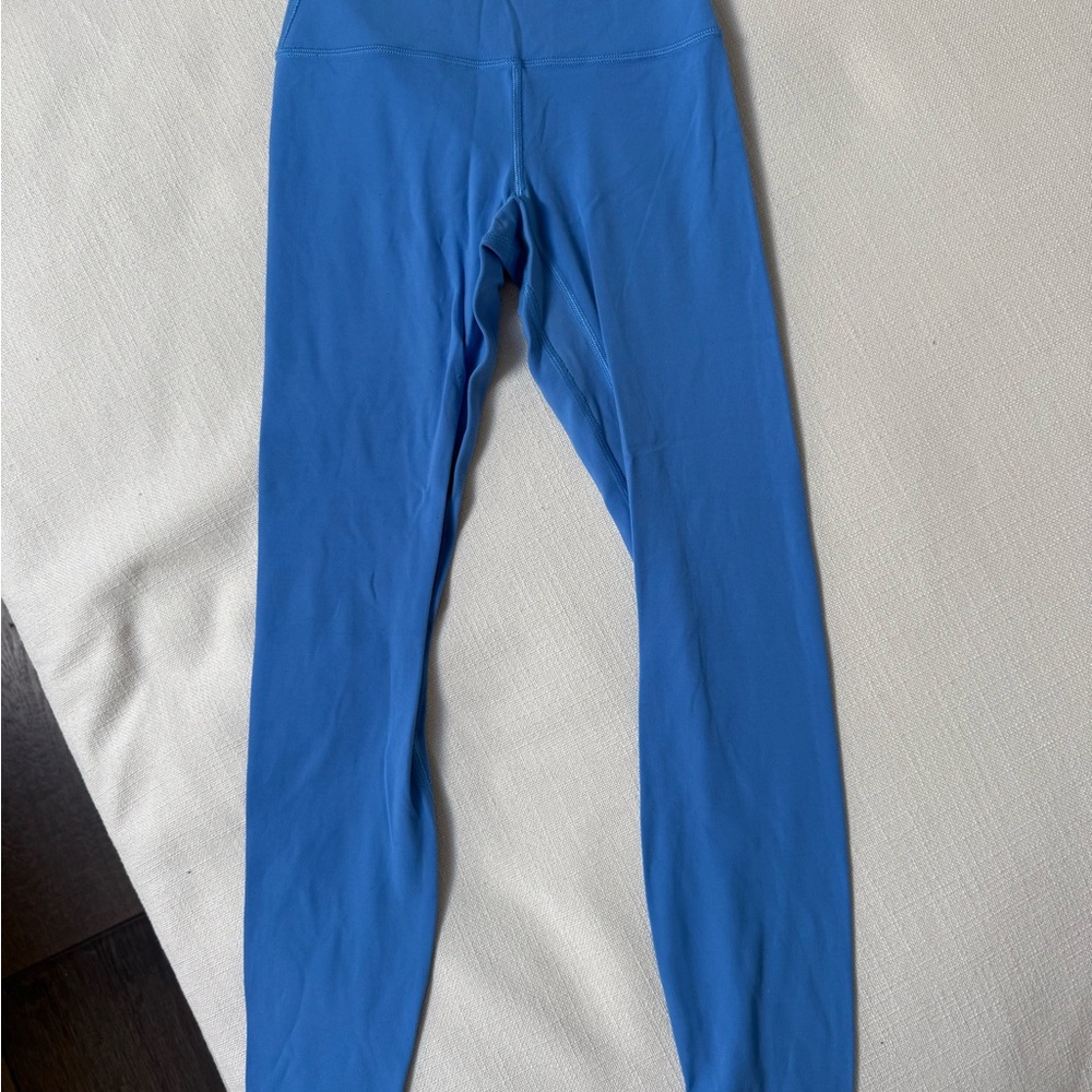 Blue Lululemon high rise align leggings 25”